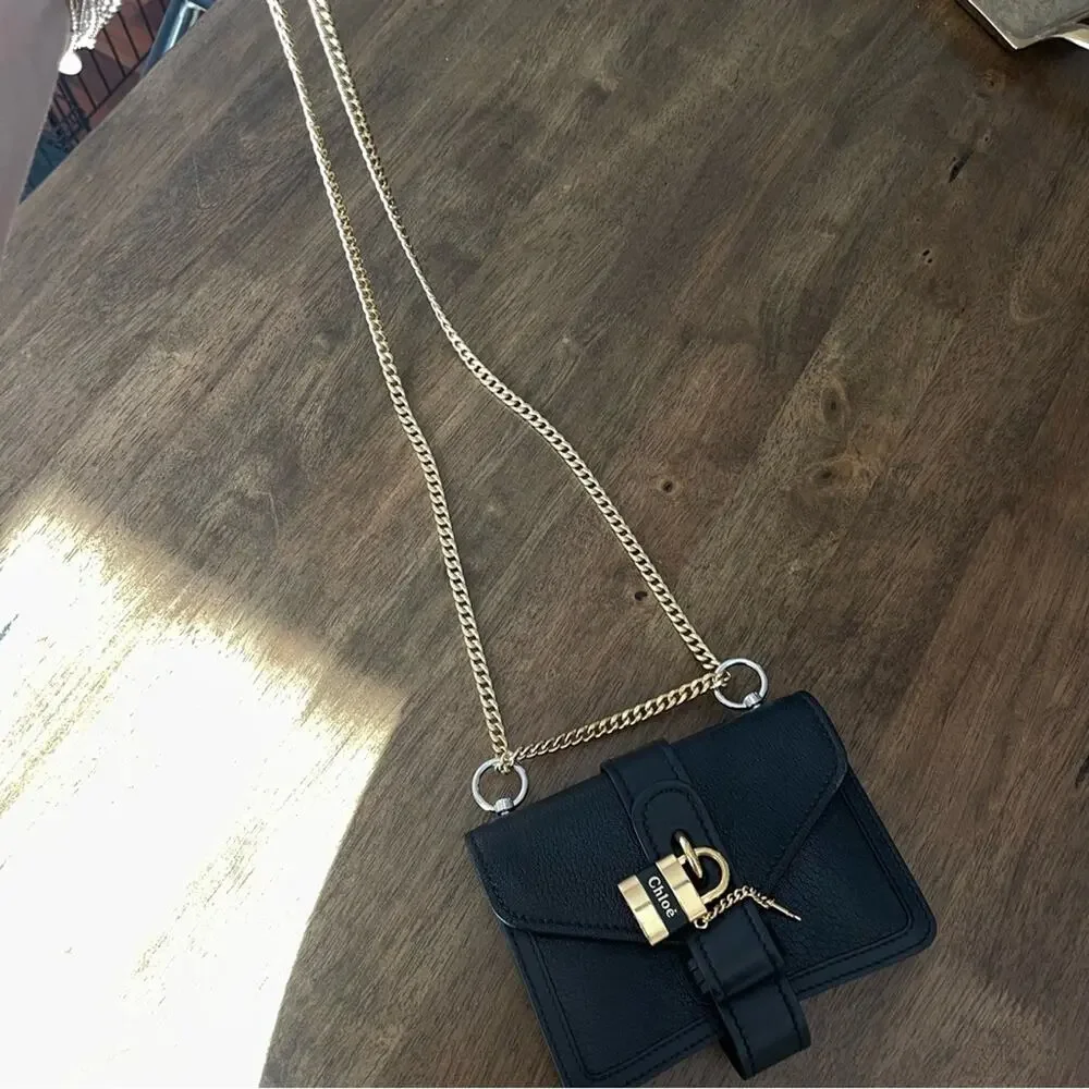 Chloe aby shoulder bag - can turn into a double chain or single